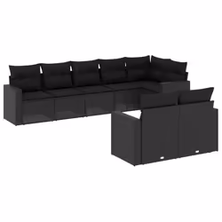 VidaXL 3251552, Noir, Rotin, Acier, 110 kg, Adultes et enfants, 655 mm, 620 mm