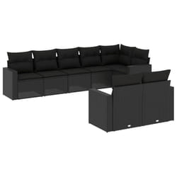 VidaXL 3251552 banc de jardin Rotin, Acier