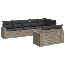 VidaXL 3251557 banc de jardin Rotin, Acier