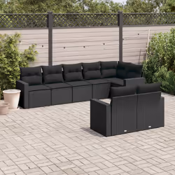 VidaXL 3251562 banc de jardin Rotin, Verre trempé - Vue supplémentaire 2