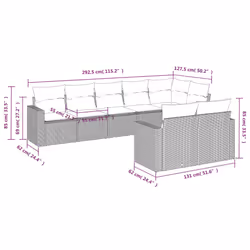 VidaXL 3251562 banc de jardin Rotin, Verre trempé - Vue supplémentaire 3