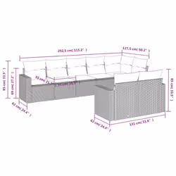 VidaXL 3251567 banc de jardin Rotin, Verre trempé