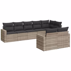 VidaXL 3251569, Gris foncé, Rotin, Verre trempé, 110 kg, Adultes et enfants, 550 mm, 550 mm