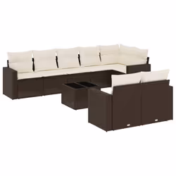 VidaXL 3251570, Crème, Rotin, Verre trempé, 110 kg, Adultes et enfants, 550 mm, 550 mm