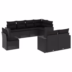 VidaXL 3251572, Noir, Rotin, Acier, 110 kg, Adultes et enfants, 655 mm, 620 mm
