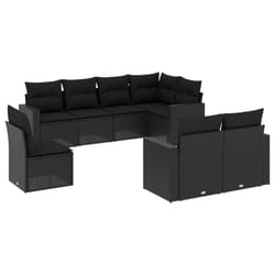 VidaXL 3251572 banc de jardin Rotin, Acier