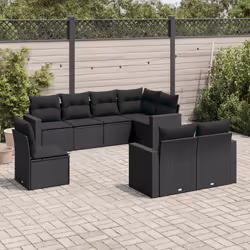 VidaXL 3251572 banc de jardin Rotin, Acier