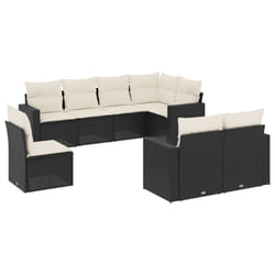 VidaXL 3251573 banc de jardin Rotin, Acier
