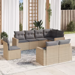 VidaXL 3251576 banc de jardin Rotin, Acier