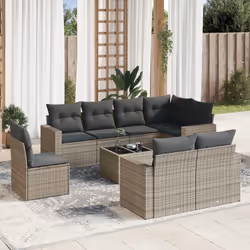 VidaXL 3251577 banc de jardin Rotin, Acier