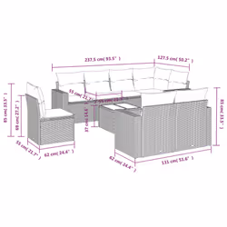 VidaXL 3251585 banc de jardin Rotin, Verre trempé