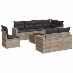 VidaXL 3251589, Gris foncé, Rotin, Verre trempé, 110 kg, Adultes et enfants, 550 mm, 550 mm