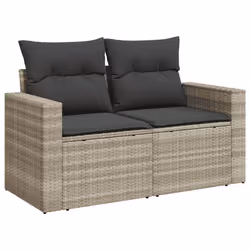 VidaXL 3251589 banc de jardin Rotin, Verre trempé - Vue supplémentaire 6