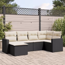 VidaXL 3251593 banc de jardin Rotin, Acier