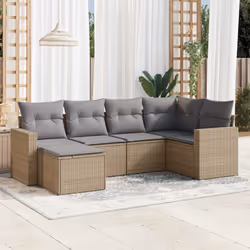 VidaXL 3251596 banc de jardin Rotin, Acier