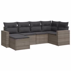 VidaXL 3251597, Gris foncé, Rotin, Acier, 110 kg, Adultes et enfants, 550 mm, 550 mm