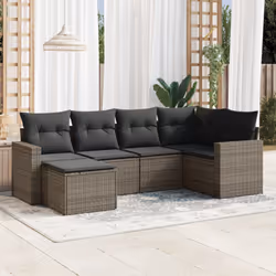 VidaXL 3251597 banc de jardin Rotin, Acier