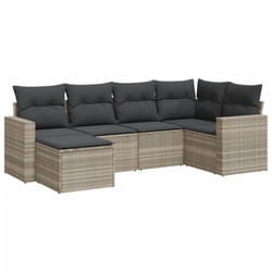 VidaXL 3251599 banc de jardin Rotin, Acier