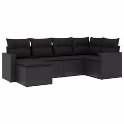VidaXL 3251602, Noir, Rotin, Verre trempé, 110 kg, Adultes et enfants, 550 mm, 550 mm