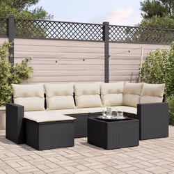 VidaXL 3251603 banc de jardin Rotin, Verre trempé