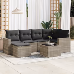 VidaXL 3251609 banc de jardin Rotin, Verre trempé