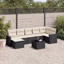 VidaXL 3251613 banc de jardin Rotin, Acier