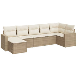 VidaXL 3251615 banc de jardin Rotin, Acier