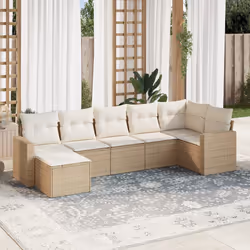 VidaXL 3251615 banc de jardin Rotin, Acier