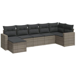 VidaXL 3251617 banc de jardin Rotin, Acier