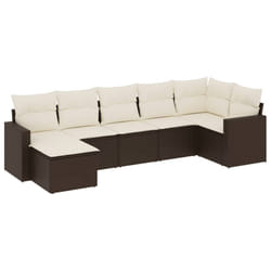 VidaXL 3251620 banc de jardin Rotin, Acier