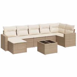 VidaXL 3251625, Crème, Rotin, Verre trempé, 110 kg, Adultes et enfants, 550 mm, 550 mm