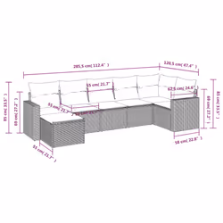 VidaXL 3251626 banc de jardin Rotin, Verre trempé