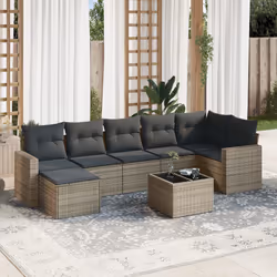 VidaXL 3251627 banc de jardin Rotin, Verre trempé