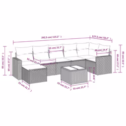 VidaXL 3251627 banc de jardin Rotin, Verre trempé