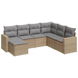 VidaXL 3251636 banc de jardin Rotin, Acier