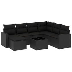 VidaXL 3251642 banc de jardin Rotin, Verre trempé