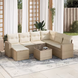 VidaXL 3251645 banc de jardin Rotin, Verre trempé