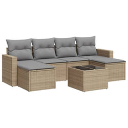 VidaXL 3251656 banc de jardin Rotin, Acier