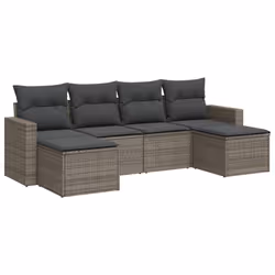 VidaXL 3251657, Gris foncé, Rotin, Acier, 110 kg, Adultes et enfants, 550 mm, 550 mm