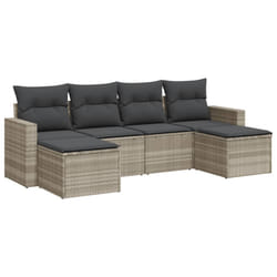 VidaXL 3251659 banc de jardin Rotin, Acier