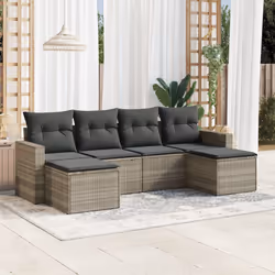 VidaXL 3251659 banc de jardin Rotin, Acier