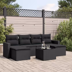 VidaXL 3251662 banc de jardin Rotin, Verre trempé