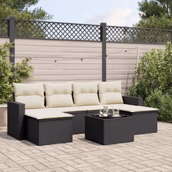 VidaXL 3251663 banc de jardin Rotin, Verre trempé