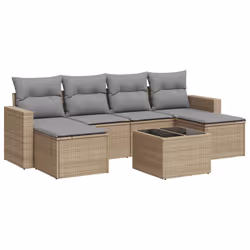 VidaXL 3251666, Gris clair, Rotin, Verre trempé, 110 kg, Adultes et enfants, 550 mm, 550 mm