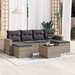 VidaXL 3251669 banc de jardin Rotin, Verre trempé