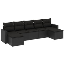VidaXL 3251672 banc de jardin Rotin, Acier