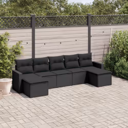 VidaXL 3251672 banc de jardin Rotin, Acier