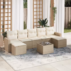 VidaXL 3251675 banc de jardin Rotin, Acier