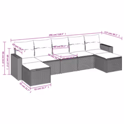 VidaXL 3251676 banc de jardin Rotin, Acier