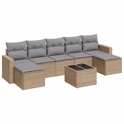 VidaXL 3251686, Gris clair, Rotin, Verre trempé, 110 kg, Adultes et enfants, 550 mm, 550 mm